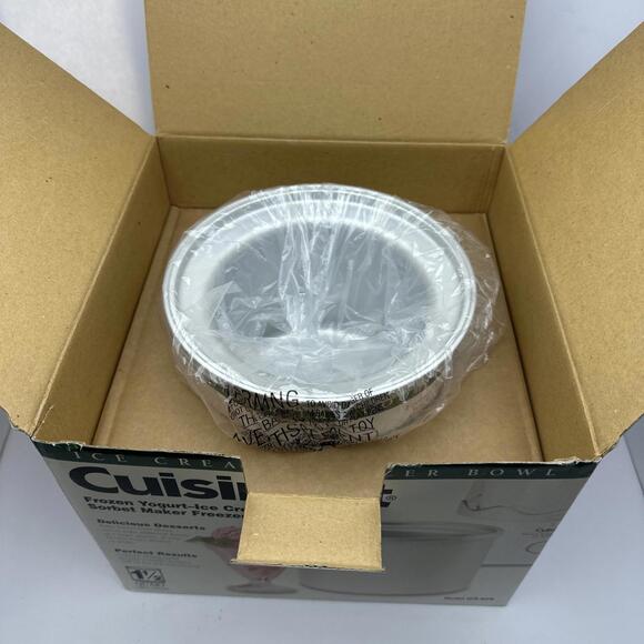 Cuisinart Replacement Ice Cream Maker Freezer Bowl 1.5 Quart Model ICE-RFB NEW - Picture 2 of 7